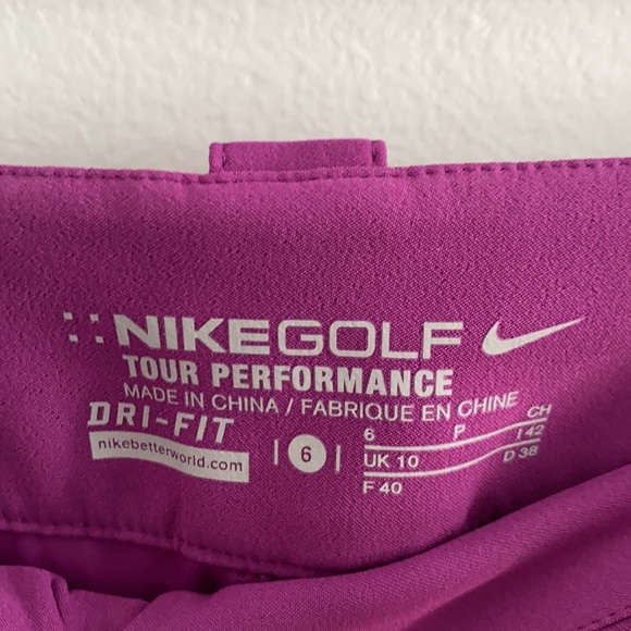 Nike Golf women’s tour performance dri-fit purple skort, size 6. Length 16” - Picture 4 of 9